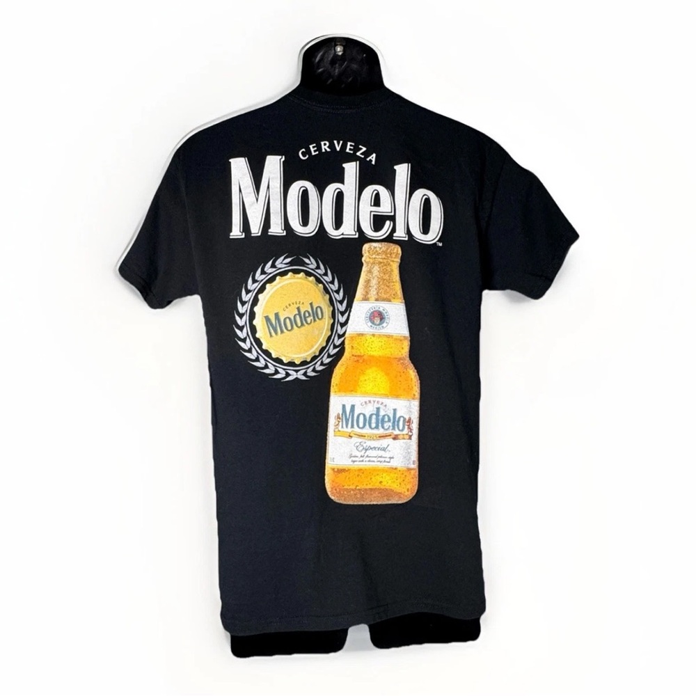 Modelo Cerveza Graphic T-Shirt With Amazing Back Hit Black Men’s T-Shirt Size M